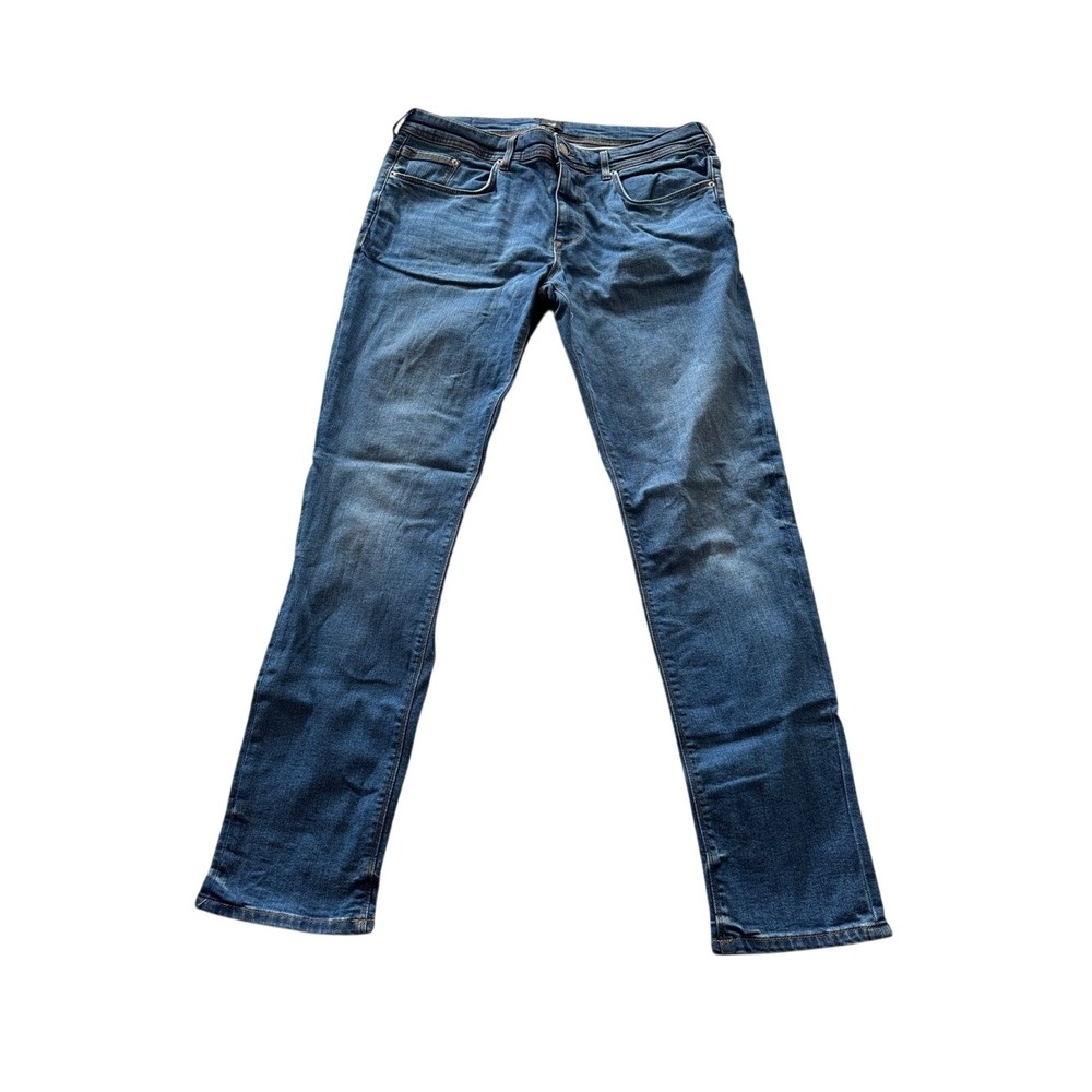 River Island Men's‎ Slim Fit Stretch Jeans Blue Size 36x32